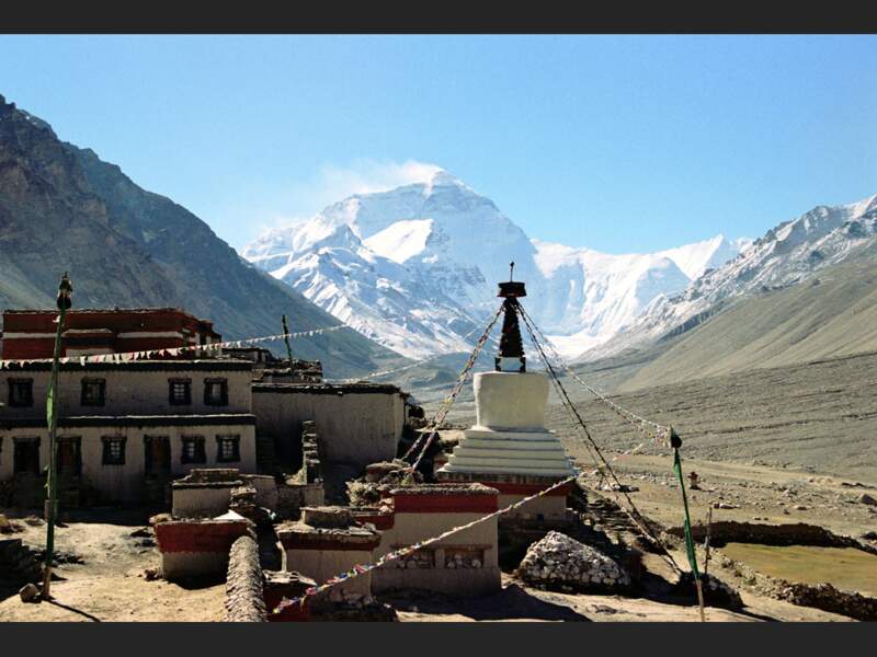 Monastère de Rongbuk, Himalaya, Tibet
