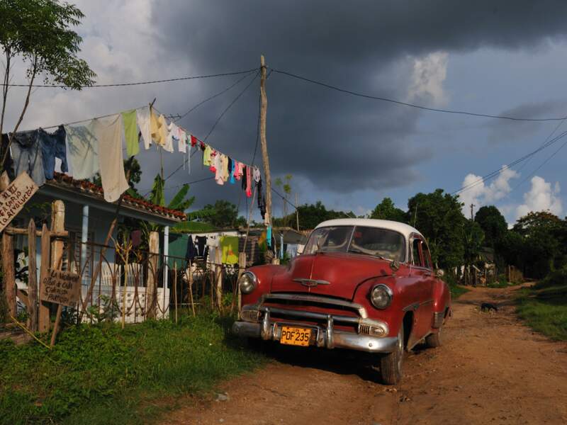 Temps orageux à Vinales, à Cuba