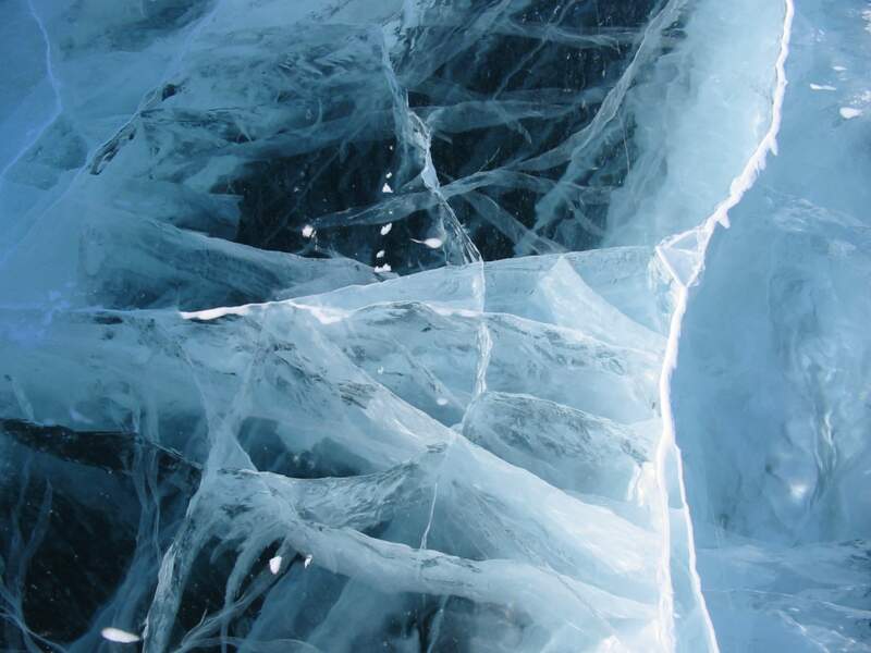 Transparence de la glace dans le Nunavik, au Québec