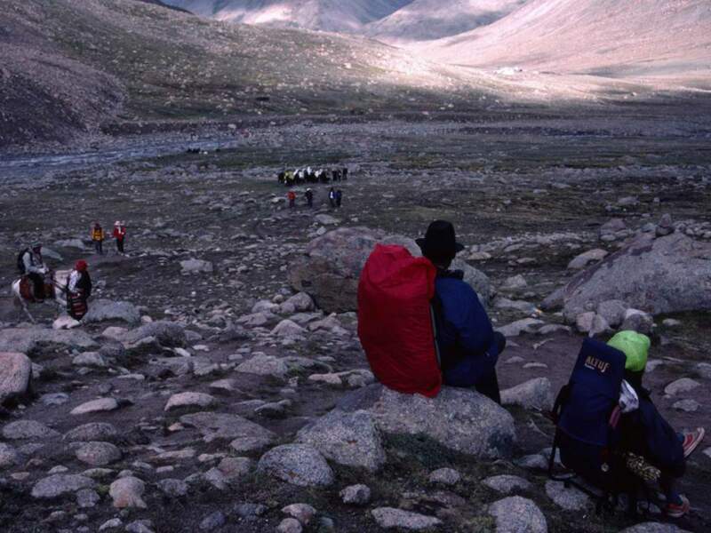 Bivouac sur le Kailash, au Tibet, en Chine