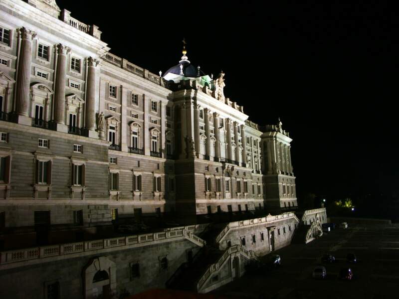 Vue du Palacio Real de nuit