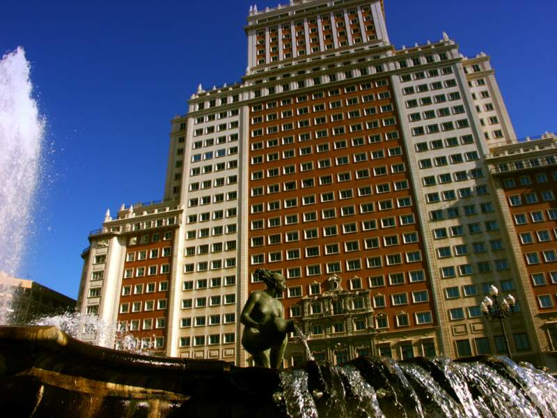 Vue de l’Edificio España, siège du Plaza