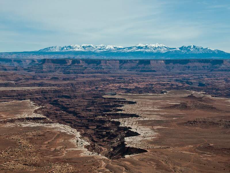 Panorama magnifique, au Canyonlands National Park, Utah, Etats-Unis