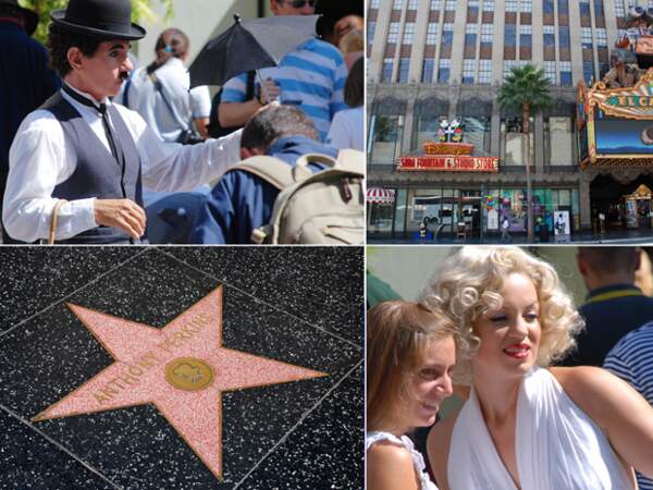 Hollywood Boulevard conserve les empreintes des plus grandes stars de cinéma
