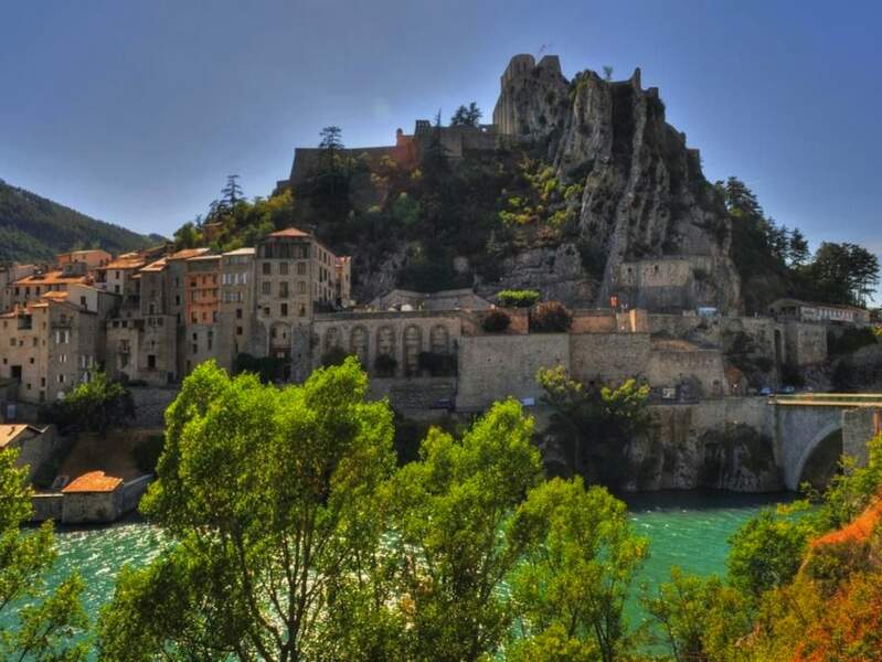 La citadelle de Sisteron, dans le département des Alpes-de-Haute Provence, en Provence-Alpes-Côte d’Azur, en France