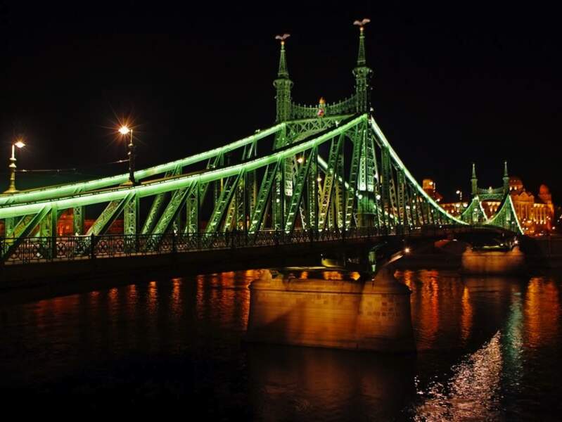 Le pont Szabadsag à Budapest, en Hongrie