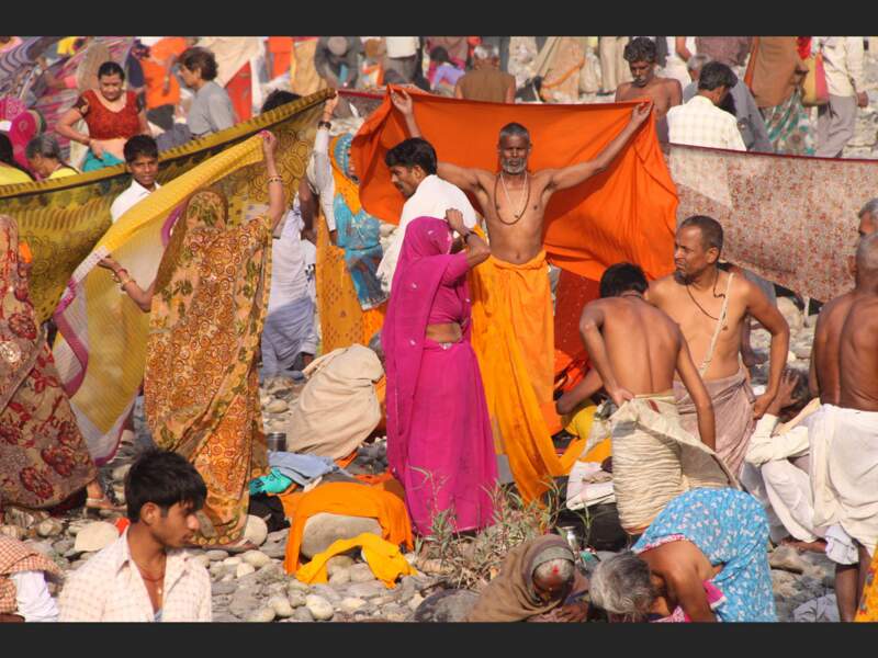 Des pèlerins pendant la Kumbh Mela, à Haridwar, dans l’Uttaranchal Pradesh (Inde).