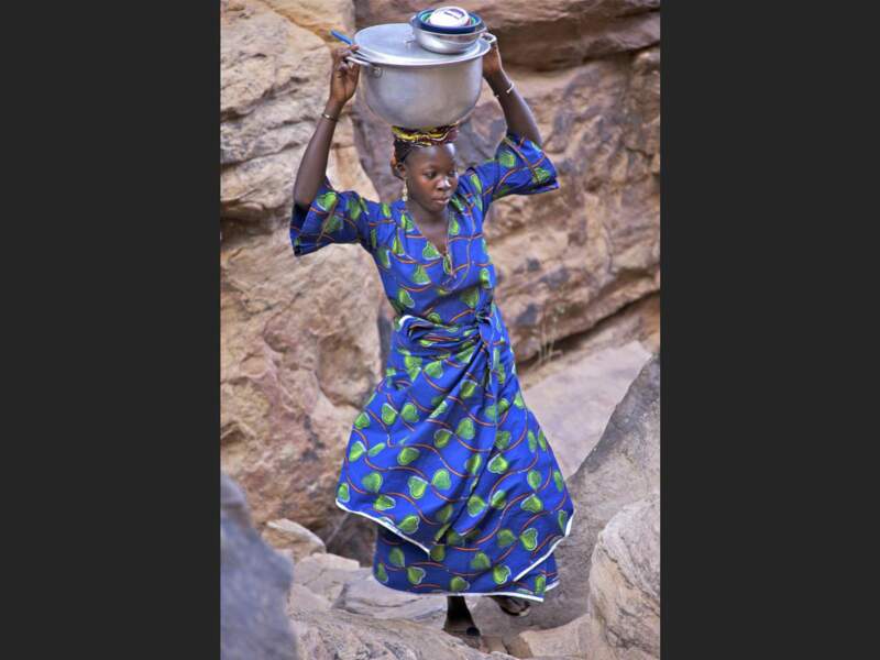 Une femme de Banani, en pays dogon (Mali).