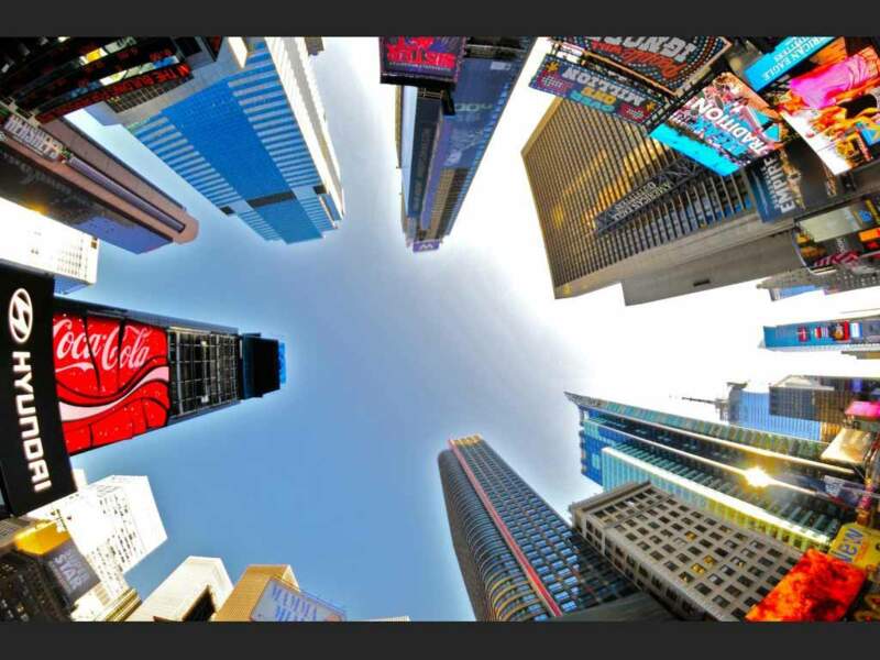 La fameuse place de Times Square à New York, aux Etats-Unis.