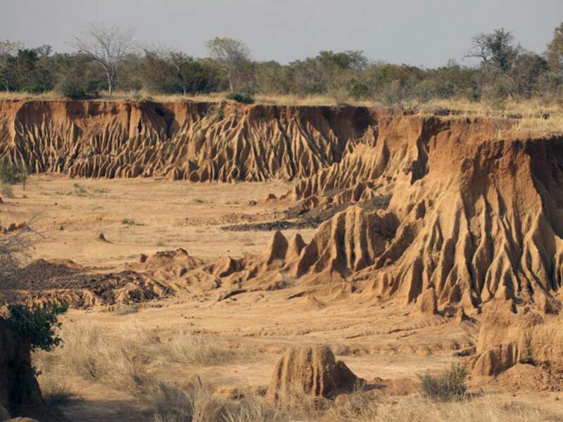 Le talus de la vallée de la Mékrou, haut lieu de la préhistoire, au Niger