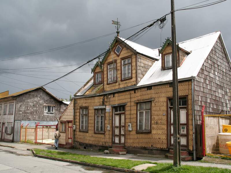 Maisons en bois sur l’île de Chiloé au Chili