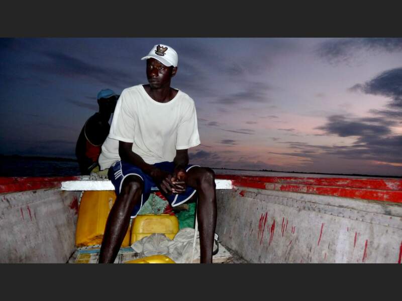 Les deux pêcheurs qui nous ont guidées durant notre voyage en Casamance, au Sénégal. 