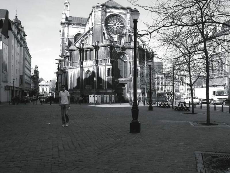 La place de Sainte-Catherine à Bruxelles, en Belgique.