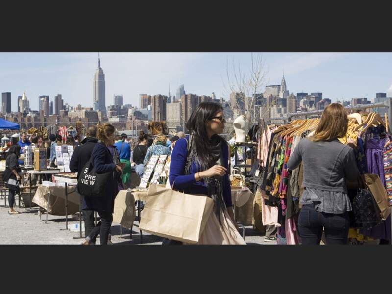 Chiner chic à New York dans le marché itinérant Brookly Flea