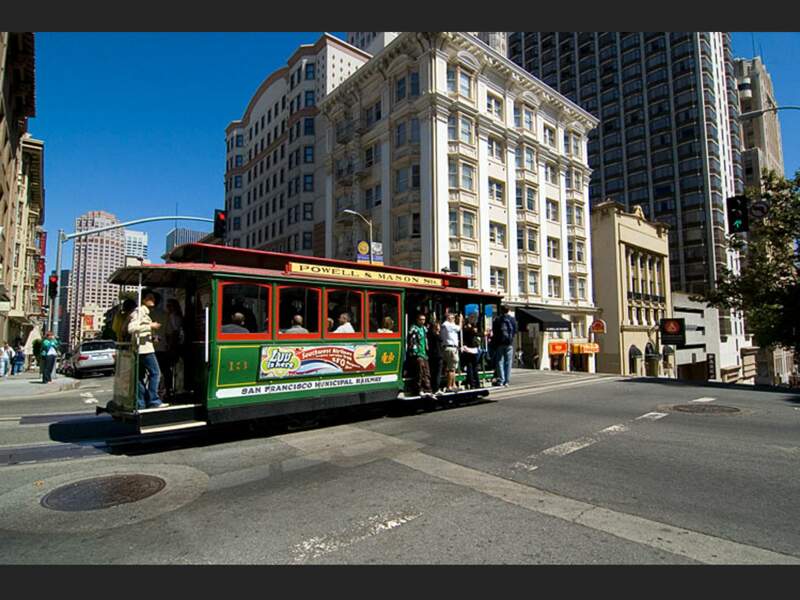 Le Cable Car est emblématique de la ville de San Francisco, aux Etats-Unis.
