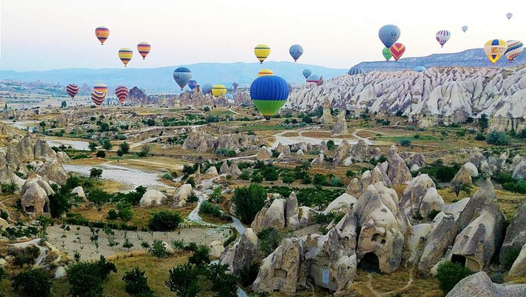 La Cappadoce vue du ciel