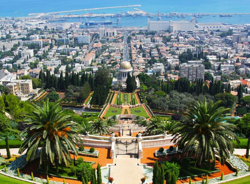 Les jardins suspendus de Haïfa (Centre mondial baha'i, Haïfa, Israël)