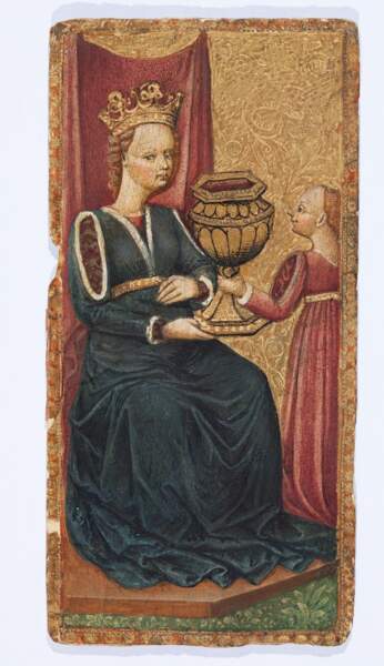Dame de coupes, « Maître du Chariot d’Issy », Milan, vers 1441-44 