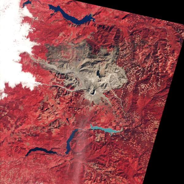 APRES l'éruption volcanique de 1980 au Mont Saint Helens (Etat de Washington)