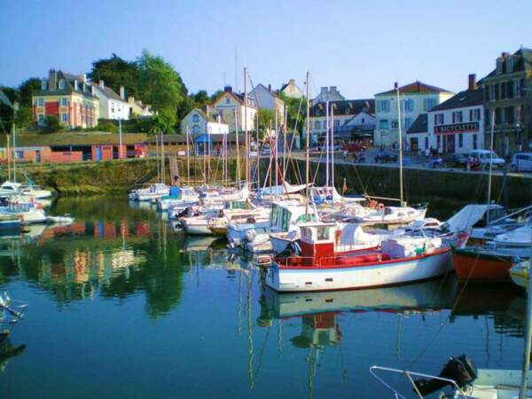Port-Tudy, sur l’île de Groix, dans le Morbihan, en Bretagne