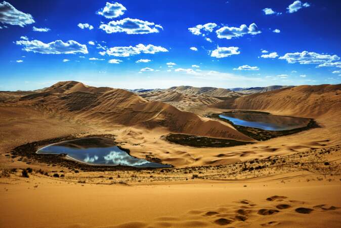 Le désert de Badain Jaran en Mongolie intérieure