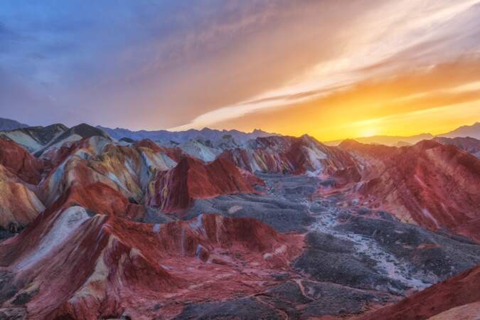 Les montagnes colorées de Zhangye Danxia