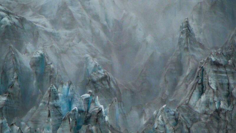 Zoom sur le glacier de Sólheimajökull
