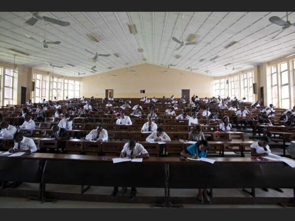 Salle de cours de la fac d'Ibadan, au Nigeria.