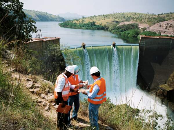 Le barrage de Cambambe, sur le fleuve Kwanza, en Angola.