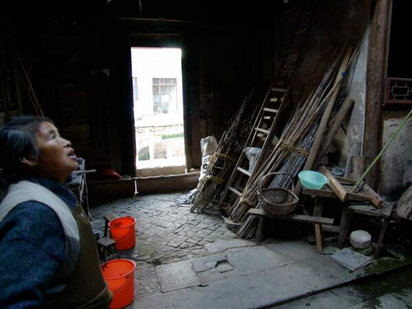 Maison délabrée dans le village de Tangmo, en Chine