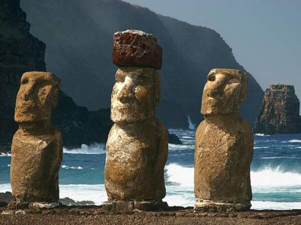 La signification de ces moaï de l’île de Pâques reste encore mal comprise.