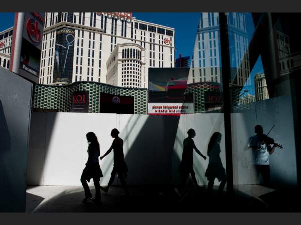 Scène de rue à Las Vegas, Nevada (Etats-Unis).