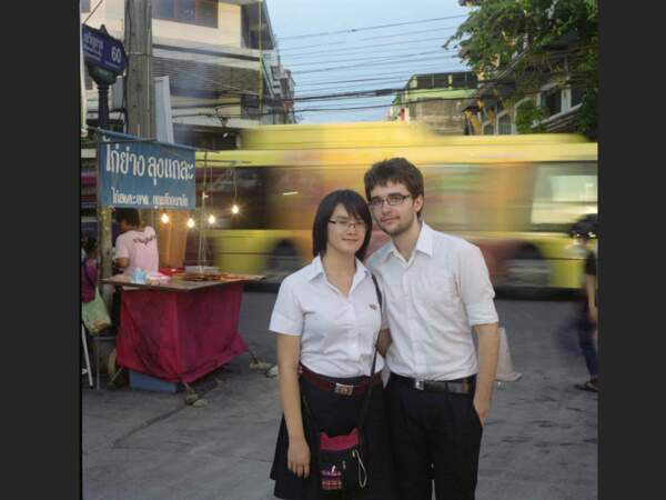 Jeune couple de Français expatriés à Bangkok, en Thaïlande