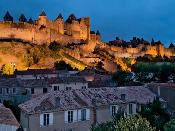 La forteresse médiévale de Carcassonne, dans le Languedoc-Roussillon
