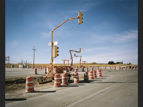 Construction de nouvelles infrastructures à Williston dans le Dakota du Nord, aux Etats-Unis