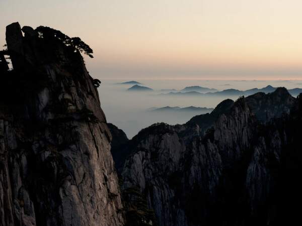 Les montagnes Jaunes, en Chine.