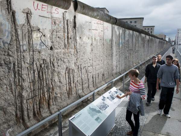 Les restes du Mur de Berlin, en Allemagne
