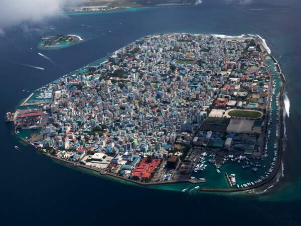 Malé, la capitale des Maldives.
