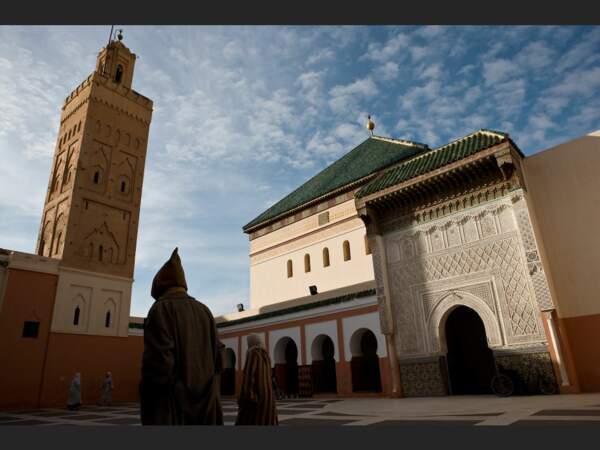 La zaouïa de Sidi Bel Abbès, située dans la médina de Marrakech, au Maroc. 
