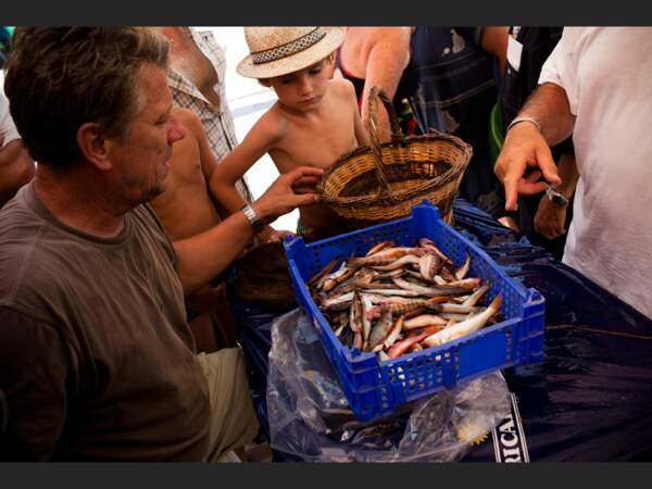 Concours de pêche à Morgiou, près de Marseille (France). 