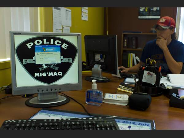 Le commissariat de police de Gesgapegiag, en Gaspésie, au Québec