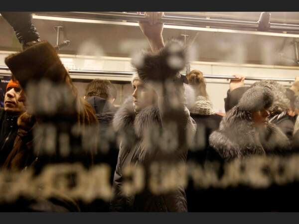 Neuf millions de passagers chaque jour dans le métro de Moscou, Russie