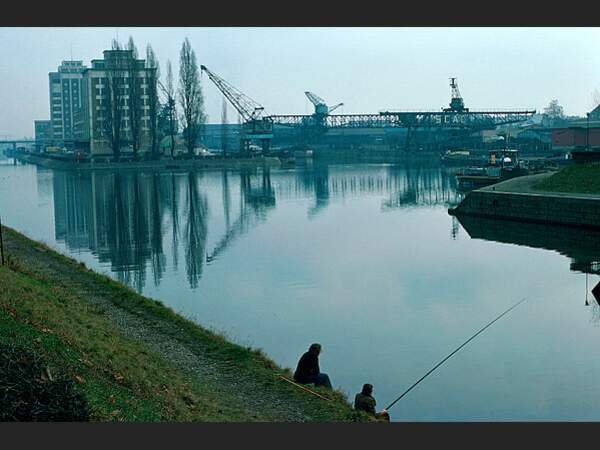 Le Bassin d'Austerlitz il y a 30 ans, à Strasbourg, en Alsace