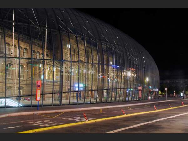 La gare centrale de Strasbourg, en Alsace, aujourd'hui