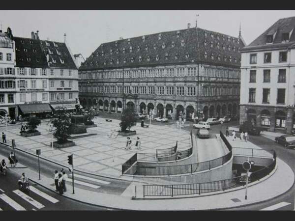 La Place Gutenberg en 1979, à Strasbourg, en Alsace