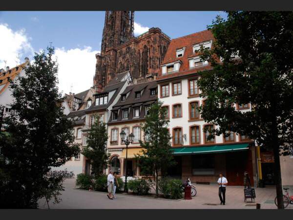 La rue du Vieil-Hôpital aujourd'hui, à Strasbourg, en Alsace