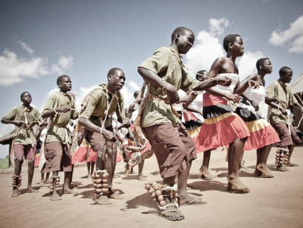 Danse traditionnelle acholie, nord de l'Ouganda