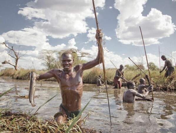 Pêcheurs acholis, nord de l'Ouganda