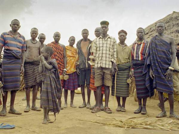 Villageois karamojong, nord de l'Ouganda