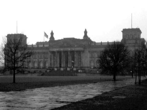 Le Bundestag en 1985, à Berlin-Ouest en Allemagne